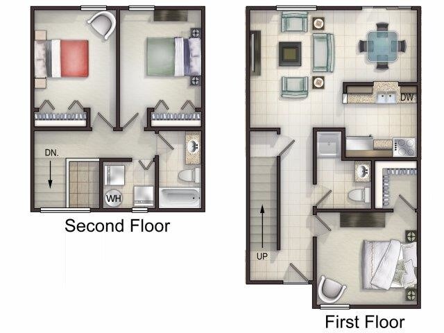 64269 studio apartment space